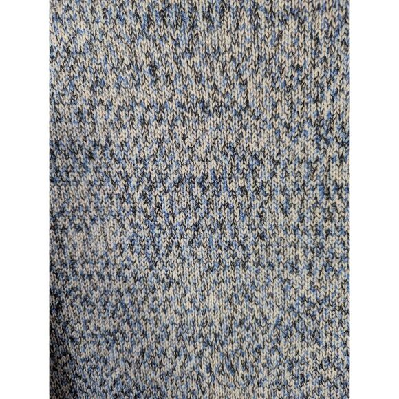 WHBM Marled knit white blue black metallic sweater women's L - Picture 10 of 10